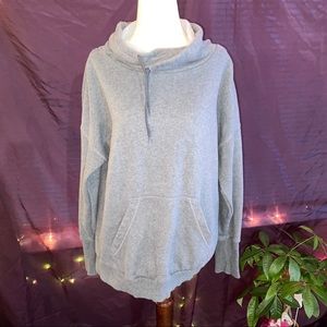 Gray mock neck sweater